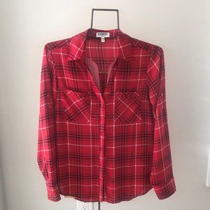 Red Plaid Blouse